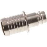 Kupplungsstecker (NW10) 19 (3/4")mm Schlauch, Stahl gehärtet & vernickelt