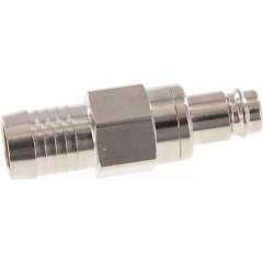 Kupplungsstecker (NW10) 19 (3/4")mm Schlauch, Messing vernickelt