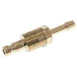 Kupplungsstecker (NW2,7) 3mm Schlauch, Messing