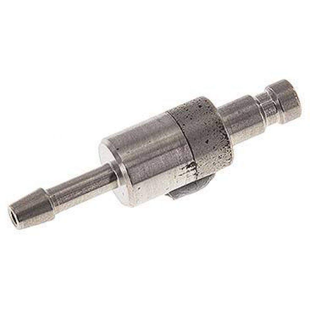 Kupplungsstecker (NW2,7) 3mm Schlauch, Edelstahl