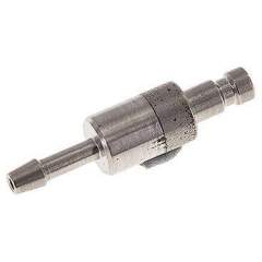 Kupplungsstecker (NW2,7) 3mm Schlauch, Edelstahl