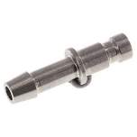 Kupplungsstecker (NW2,7) 4mm Schlauch, Edelstahl