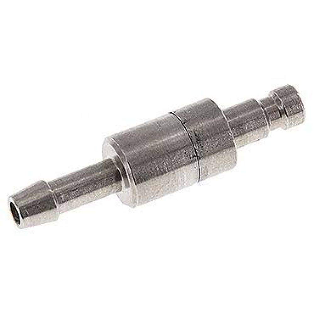 Kupplungsstecker (NW2,7) 4mm Schlauch, Edelstahl