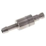 Kupplungsstecker (NW2,7) 4mm Schlauch, Edelstahl