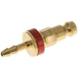 Parker KSS 4 NW5-ROC. Kupplungsstecker (NW5) 4mm Schlauch, rot, Achteck SW10