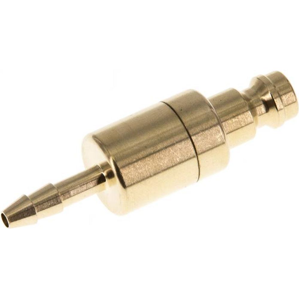 Kupplungsstecker (NW5) 4mm Schlauch, Messing