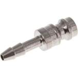 Kupplungsstecker (NW5) 4mm Schlauch, Edelstahl