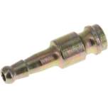 Kupplungsstecker (NW5) 4mm Schlauch, Stahl verzinkt