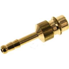 Kupplungsstecker (NW7,2) 4mm Schlauch, Messing