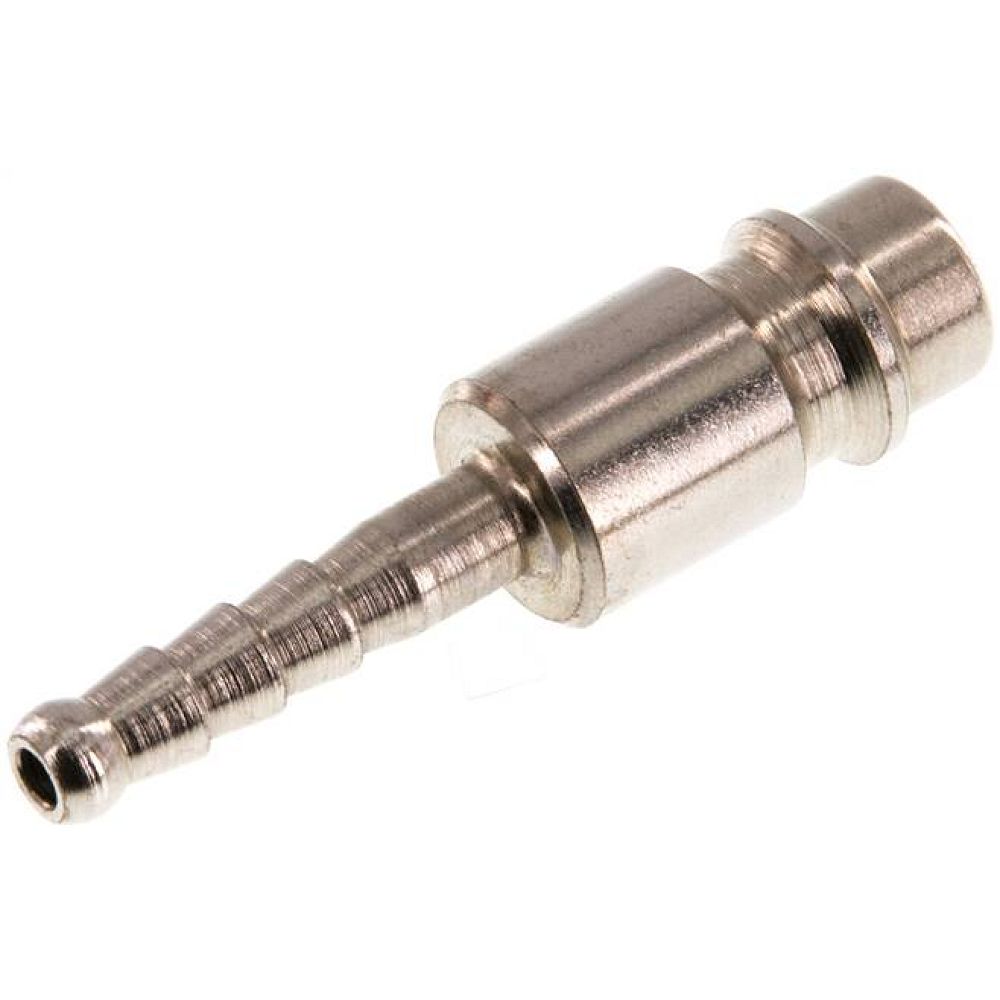 Kupplungsstecker (NW7,2) 4mm Schlauch, Stahl gehärtet & verzinkt