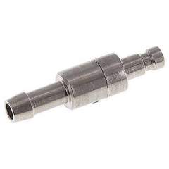 Kupplungsstecker (NW2,7) 5mm Schlauch, Edelstahl