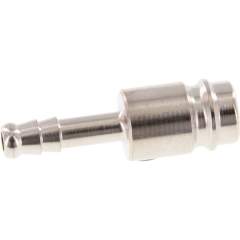 Parker KSS 6 NW10. Kupplungsstecker (NW10) 6 (1/4")mm Schlauch, Stahl gehärtet & vernickelt