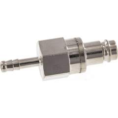 Parker KSS 6 NW10 BA. Kupplungsstecker (NW10) 6 (1/4")mm Schlauch, Messing vernickelt