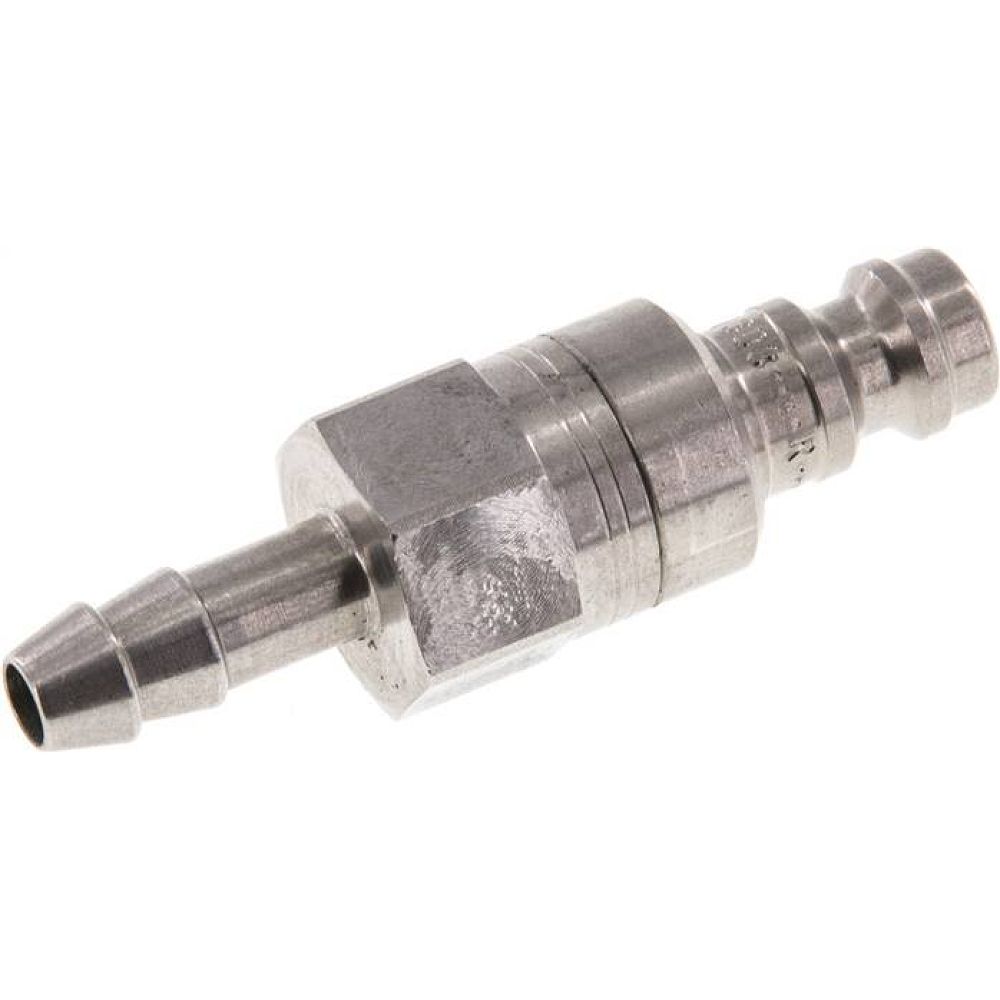 Kupplungsstecker (NW5) 6 (1/4")mm Schlauch, Edelstahl