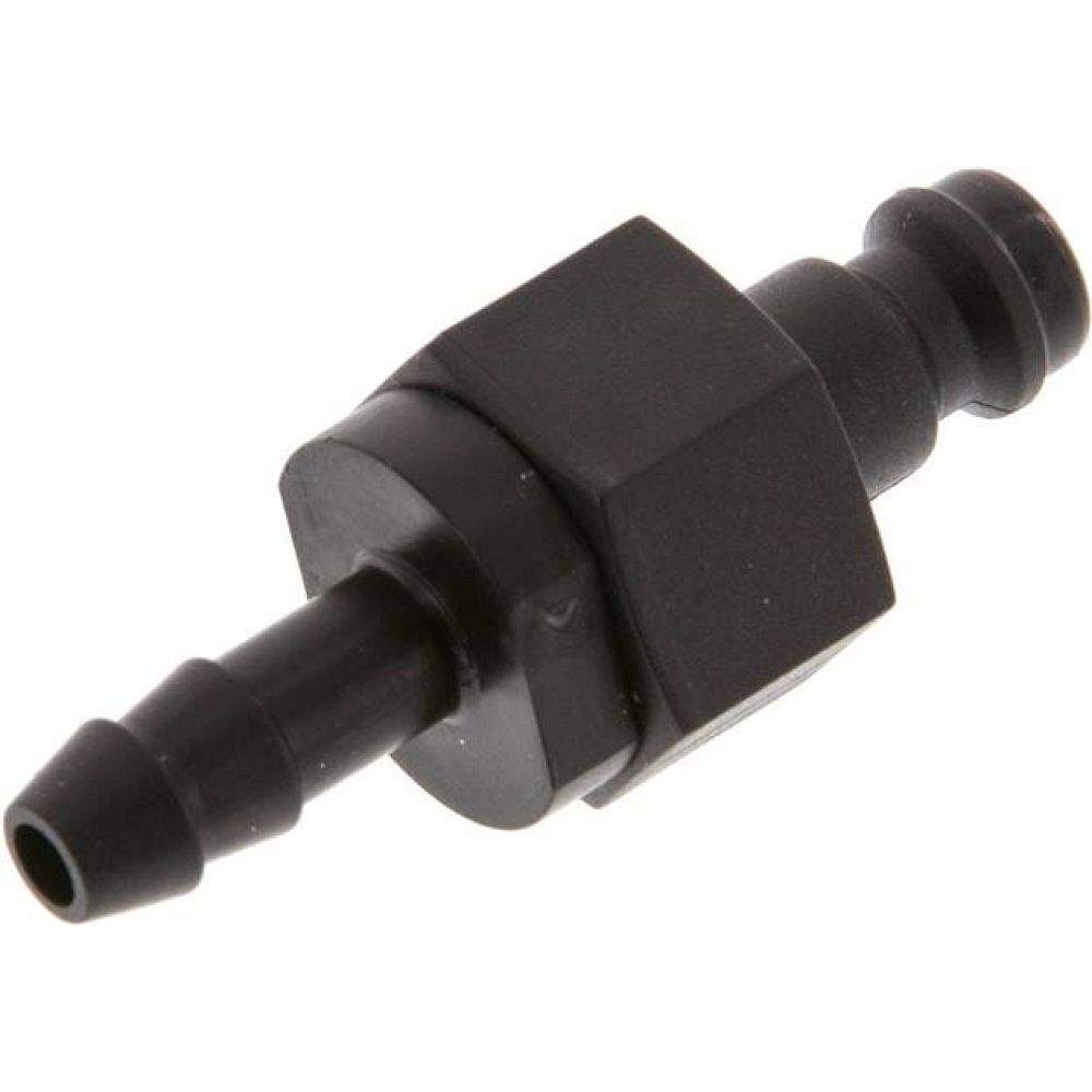 Parker KSS 6 NW5 PO BA. Kupplungsstecker (NW5) 6 (1/4")mm Schlauch, POM