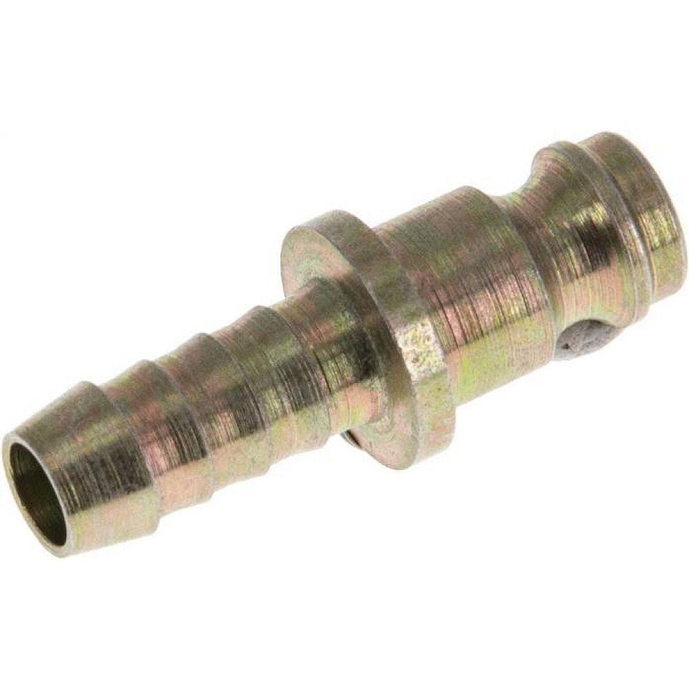 Kupplungsstecker (NW5) 6 (1/4")mm Schlauch, Stahl verzinkt