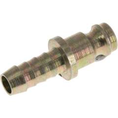 Kupplungsstecker (NW5) 6 (1/4")mm Schlauch, Stahl verzinkt