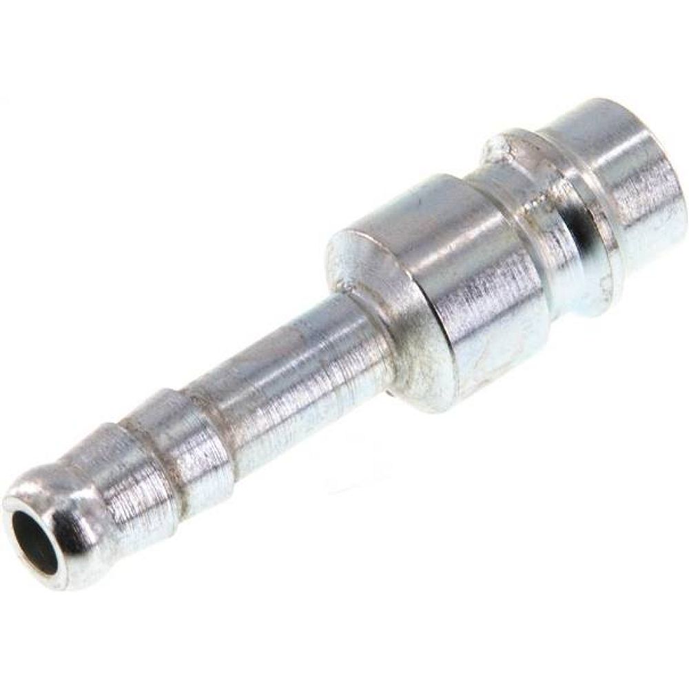 Kupplungsstecker (NW7,2) 6 (1/4")mm Schlauch, Stahl gehärtet & verzinkt