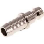 Kupplungsstecker (NW5) 8 (5/16")mm Schlauch, Messing vernickelt