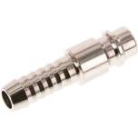 Kupplungsstecker (NW7,2) 8 (5/16")mm Schlauch, Messing vernickelt