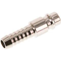 Kupplungsstecker (NW7,2) 8 (5/16")mm Schlauch, Messing vernickelt