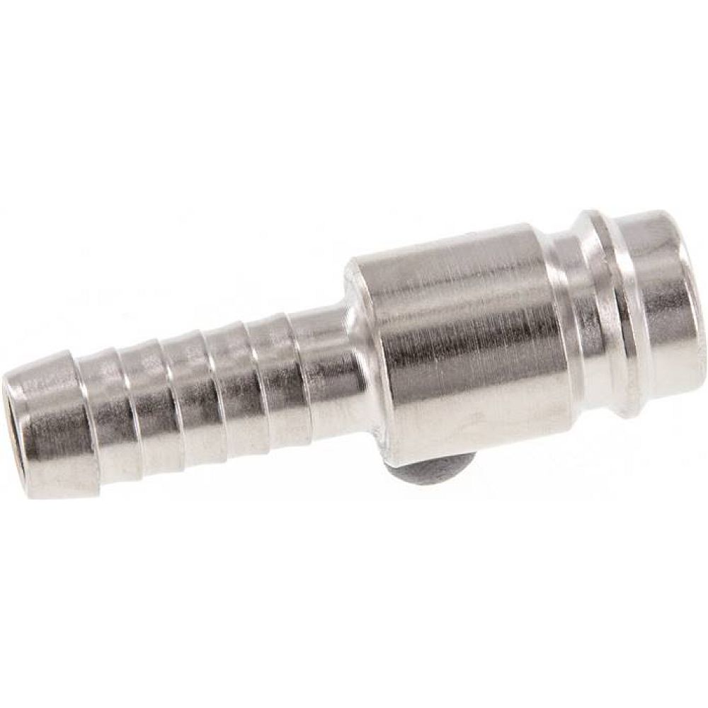 Kupplungsstecker (NW10) 9 (3/8")mm Schlauch, Stahl gehärtet & vernickelt