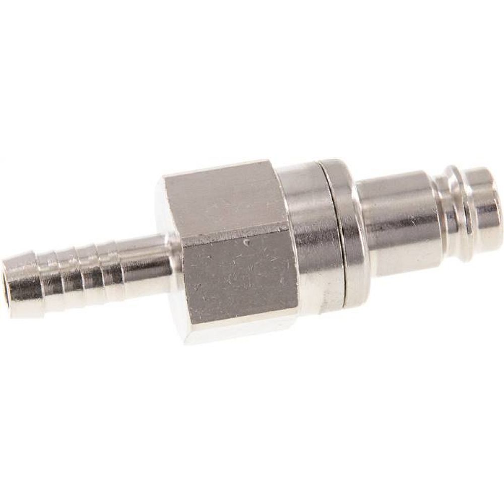 Kupplungsstecker (NW10) 9 (3/8")mm Schlauch, Messing vernickelt