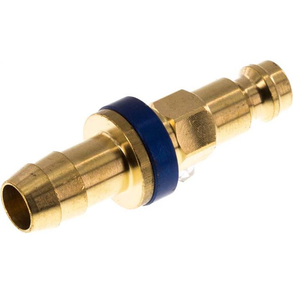 Kupplungsstecker (NW5) 9 (3/8")mm Schlauch, blau, Sechseck SW10