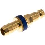 Kupplungsstecker (NW5) 9 (3/8")mm Schlauch, blau, Sechseck SW10