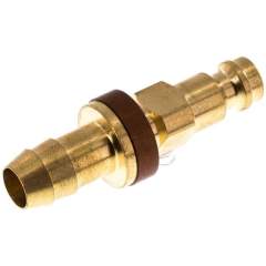 Kupplungsstecker (NW5) 9 (3/8")mm Schlauch, braun, Dreieck 9,5 mm