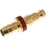 Kupplungsstecker (NW5) 9 (3/8")mm Schlauch, rot, Achteck SW10