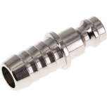 Kupplungsstecker (NW5) 9 (3/8")mm Schlauch, Messing vernickelt