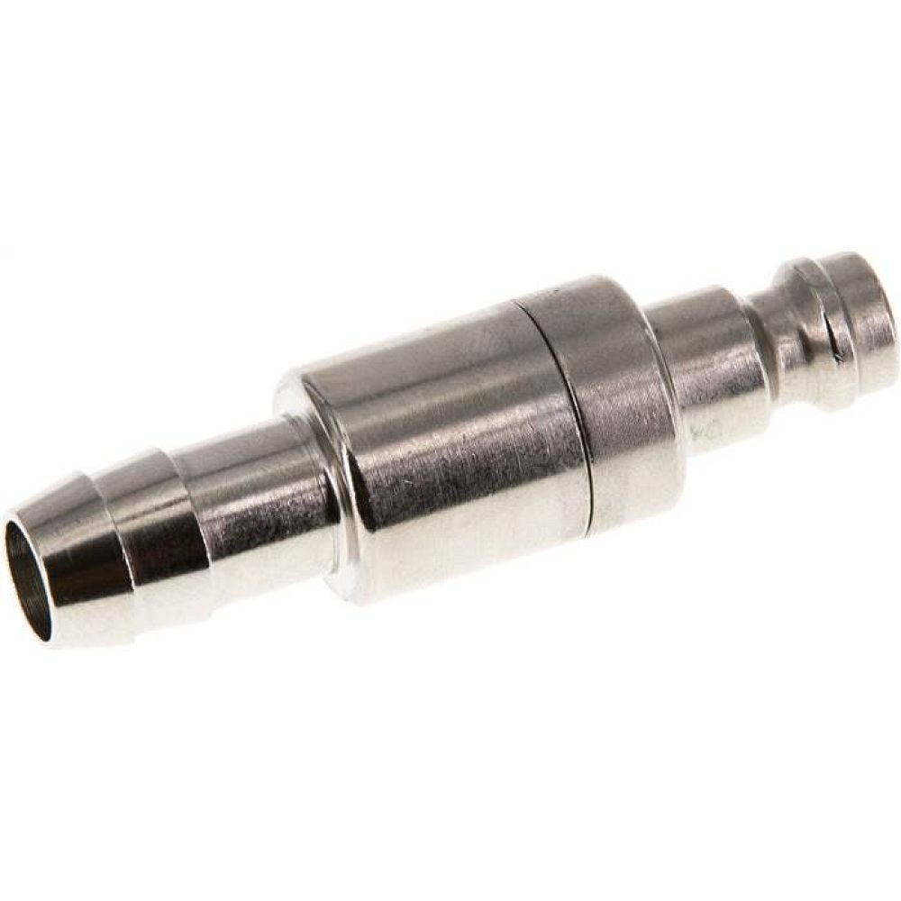 Kupplungsstecker (NW5) 9 (3/8")mm Schlauch, Messing vernickelt