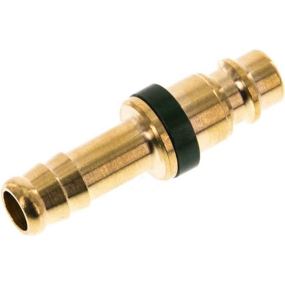 Kupplungsstecker (NW7,2) 9 (3/8")mm Schlauch, grün, Kreis Ø 12,5 mm