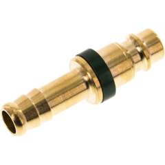 Kupplungsstecker (NW7,2) 9 (3/8")mm Schlauch, grün, Kreis Ø 12,5 mm