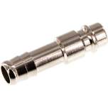 Kupplungsstecker (NW7,2) 9 (3/8")mm Schlauch, Messing vernickelt