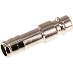 Kupplungsstecker (NW7,2) 9 (3/8")mm Schlauch, Messing vernickelt