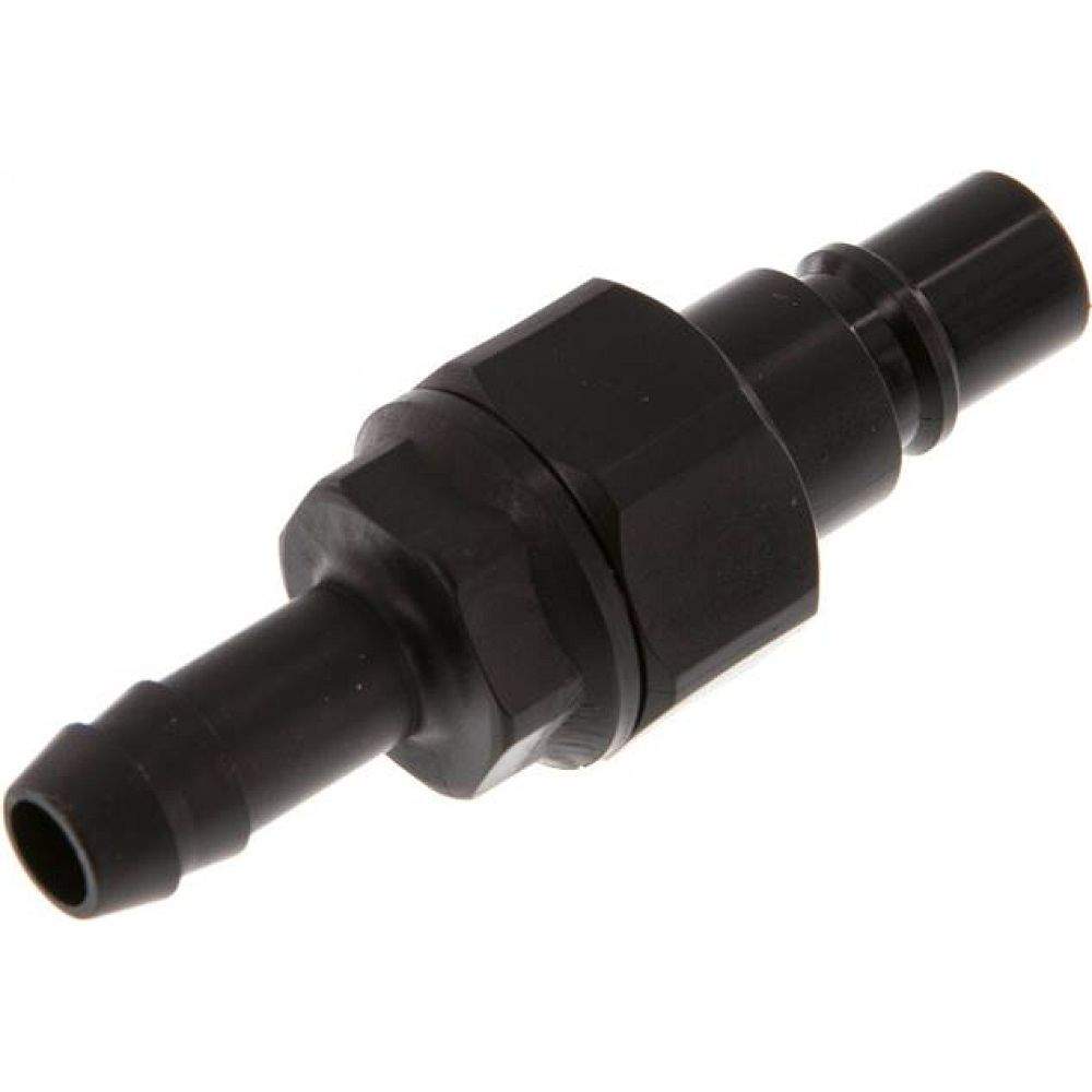 Parker KSS 9 NW7 PO BA. Kupplungsstecker (NW7,2) 9 (3/8") mm Schlauch, POM absperrend