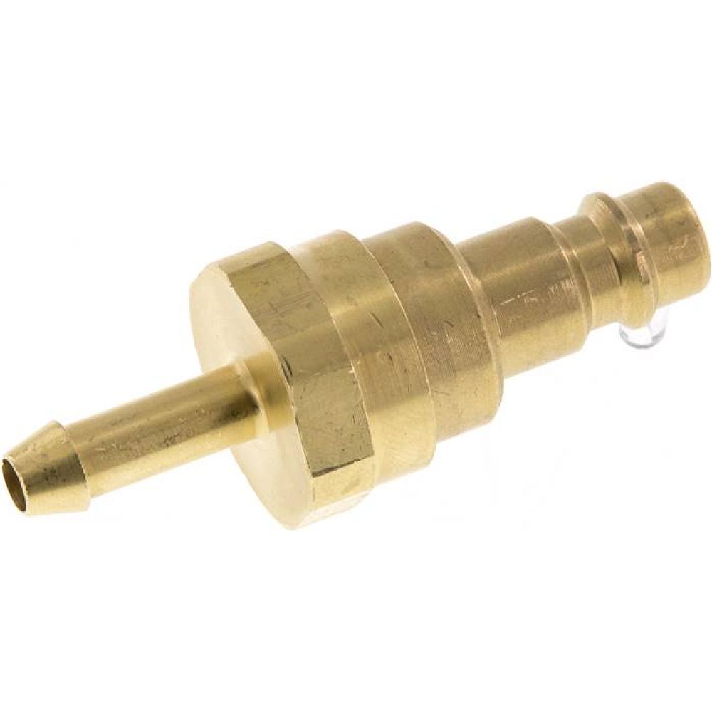 Kupplungsstecker (NW7,2) 6 (1/4")mm Schlauch mit Rückschlagventil