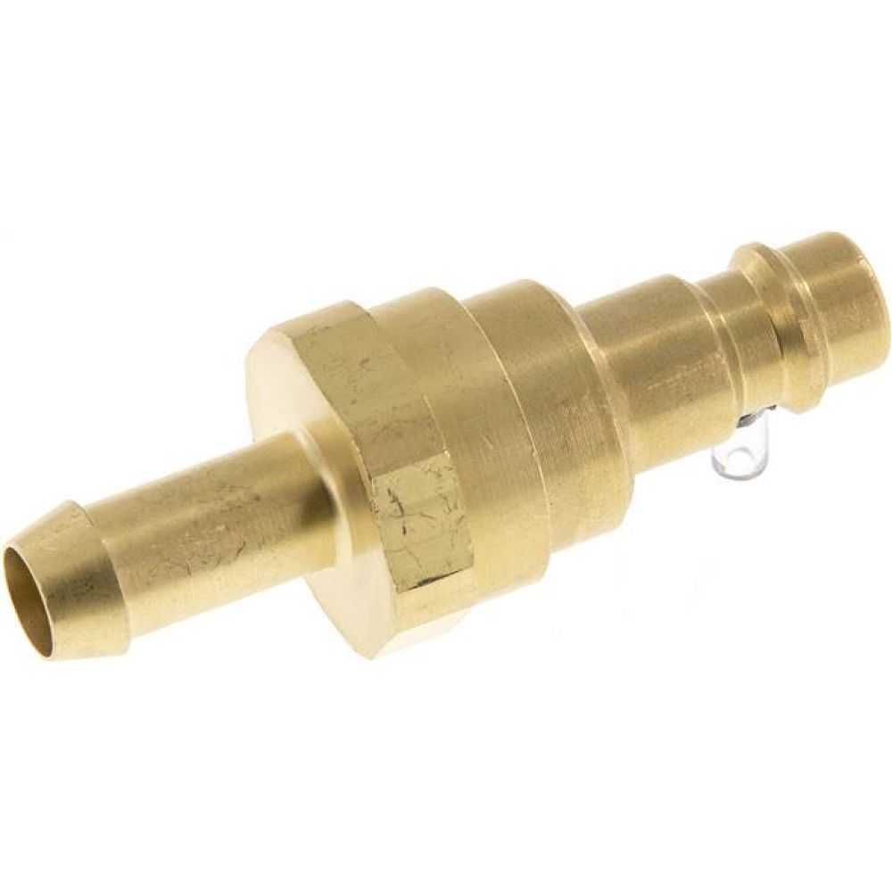 Kupplungsstecker (NW7,2) 9 (3/8")mm Schlauch mit Rückschlagventil