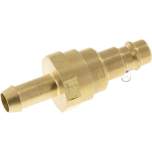 Kupplungsstecker (NW7,2) 9 (3/8")mm Schlauch mit Rückschlagventil