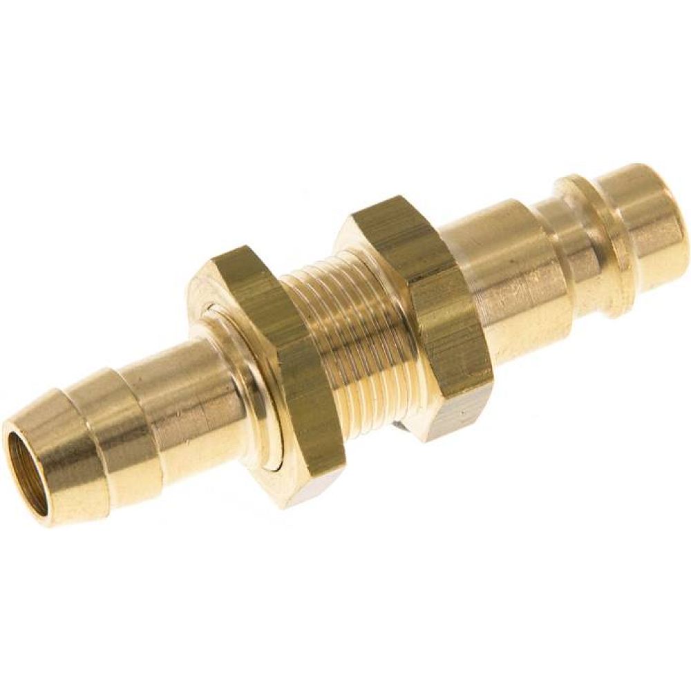 Schott-Kupplungsstecker (NW7,2) 10mm Schlauch, Messing