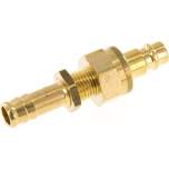 Parker KSSS 10 NW7 BA. Schott-Kupplungsstecker (NW7,2) 10mm Schlauch, Messing