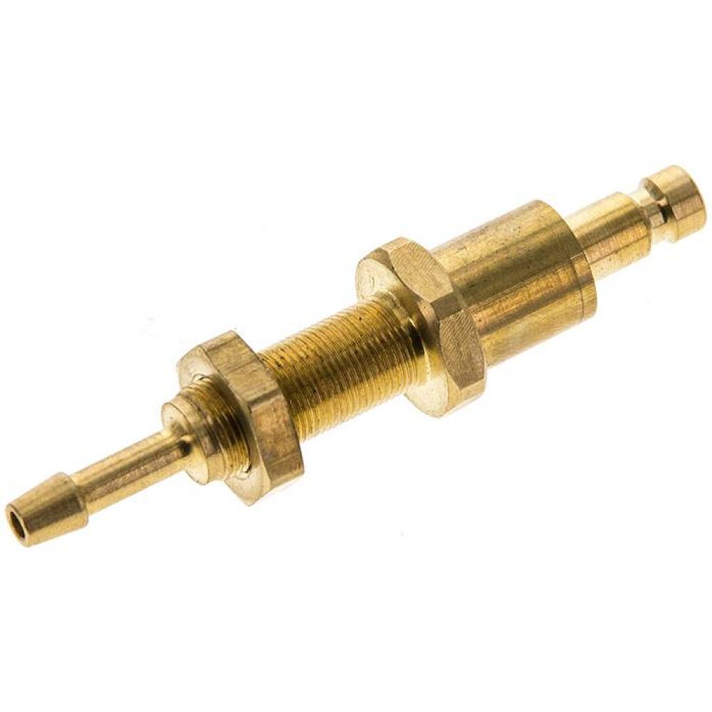 Parker KSSS 3 NW2,7 BA. Schott-Kupplungsstecker (NW2,7) 3mm Schlauch, Messing