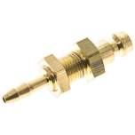 Schott-Kupplungsstecker (NW5) 4mm Schlauch, Messing