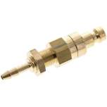 Schott-Kupplungsstecker (NW5) 4mm Schlauch, Messing