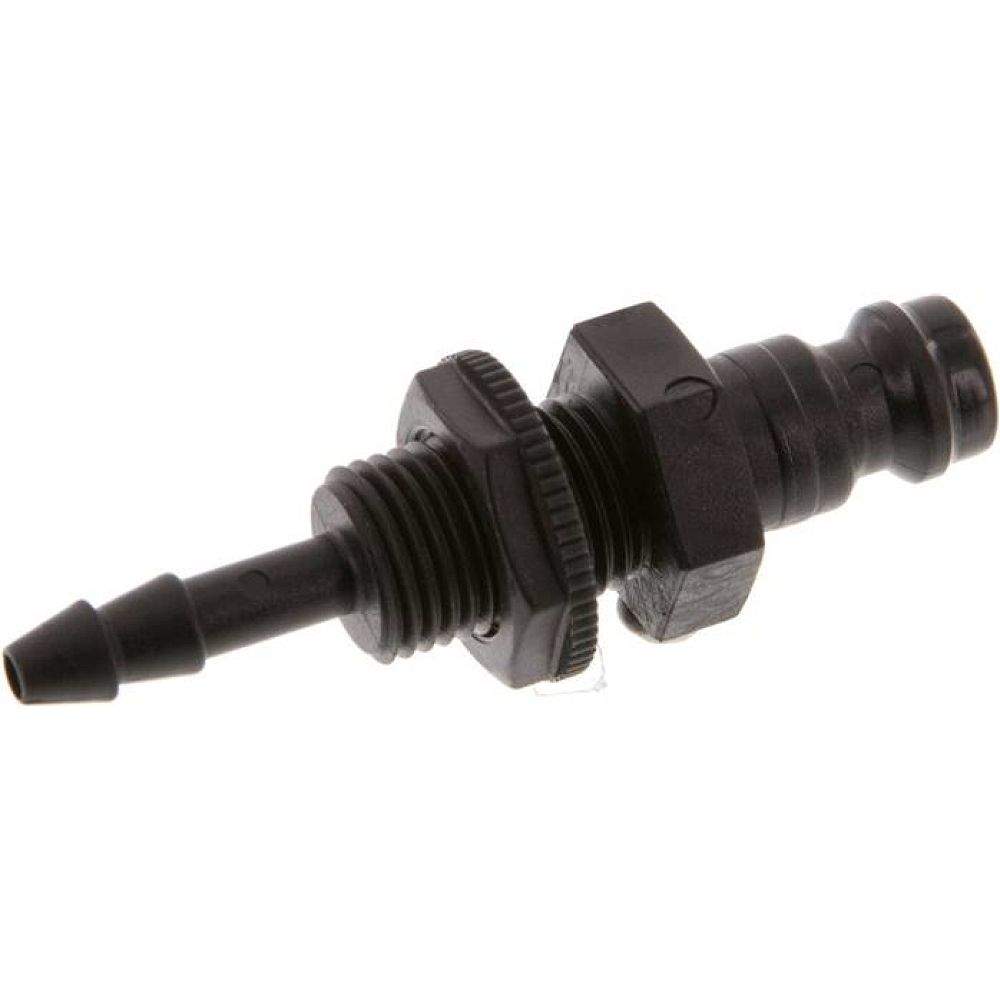 Parker KSSS 4 NW5 PO. Schott-Kupplungsstecker (NW5) 4mm Schlauch, POM