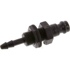 Parker KSSS 4 NW5 PO. Schott-Kupplungsstecker (NW5) 4mm Schlauch, POM