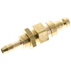 Schott-Kupplungsstecker (NW5) 6 (1/4")mm Schlauch, Messing