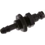 Parker KSSS 6 NW5 PO. Schott-Kupplungsstecker (NW5) 6 (1/4")mm Schlauch, POM